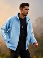 New Zipper Trend Versatile Men's Fleece Jacket - Image 7