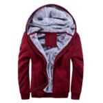Casual sports polar fleece hooded jacket - Image 5