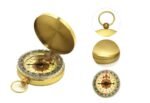 Metal flip compass outdoor compass pocket watch copper compass - Image 2