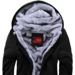 Casual sports polar fleece hooded jacket - Image 2