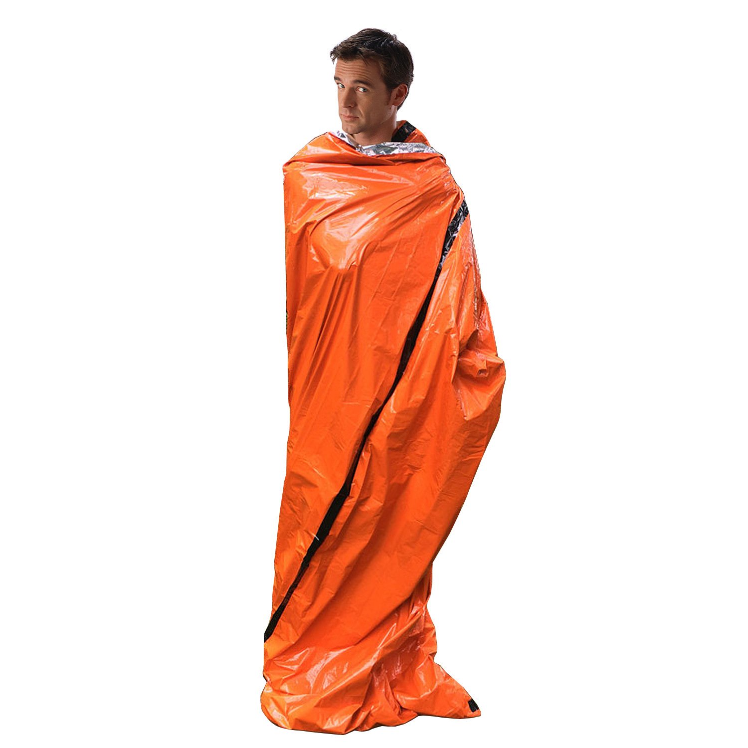 1611993216874.jpg Outdoor PE Aluminum Film Emergency Sleeping Bag Reflective Tent - Image 1