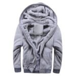 Casual sports polar fleece hooded jacket - Image 4