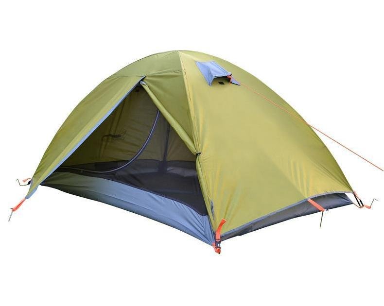 3b1dc72f-53b0-45b9-9be5-e464d3ca730c.jpg Lightweight Camping Tent Double Layer Fiberglass 2 Person Waterproof Portable Travel Tent - Image 1