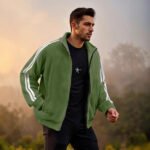 New Zipper Trend Versatile Men's Fleece Jacket - Image 4