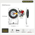 Outdoor Multifunctional Compass Compass Acrylic - Image 8