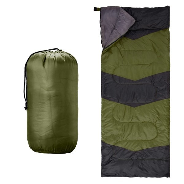 5a69bac7-af21-4385-b28f-7d4b3129771a.jpg Lightweight Sleeping Bag For Backpacking, Hiking, Waterproof Compact Envelope Sleeping Bag For Cold & Warm Weather, Green - Image 1