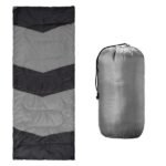 Lightweight Sleeping Bag For Backpacking, Hiking, Waterproof Compact Envelope Sleeping Bag For Cold & Warm Weather, Gray