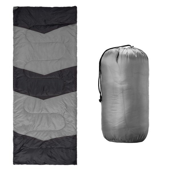 78e08c4e-3e40-4c6f-b93f-2c9ca3129b27.jpg Lightweight Sleeping Bag For Backpacking, Hiking, Waterproof Compact Envelope Sleeping Bag For Cold & Warm Weather, Gray - Image 1