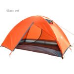 Lightweight Camping Tent Double Layer Fiberglass 2 Person Waterproof Portable Travel Tent - Image 4