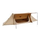 Camping Hot Tent, Lightweight Bushcraft Tent With Stove Jack & 2 Tarp Poles, Waterproof Winter Hot Tents Shelters, Portable 4 Season Tents For 2 Persons Hiking Fishing Hunting Backpacking