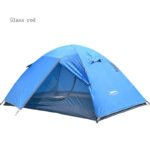 Lightweight Camping Tent Double Layer Fiberglass 2 Person Waterproof Portable Travel Tent - Image 2