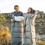 Spliceable Double Tent Camping Portable Washable Cotton Sleeping Bag - Image 2