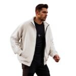 New Zipper Trend Versatile Men's Fleece Jacket - Image 5
