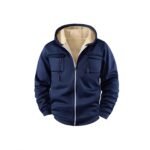 Sports Hooded Fleece-lined Jacket