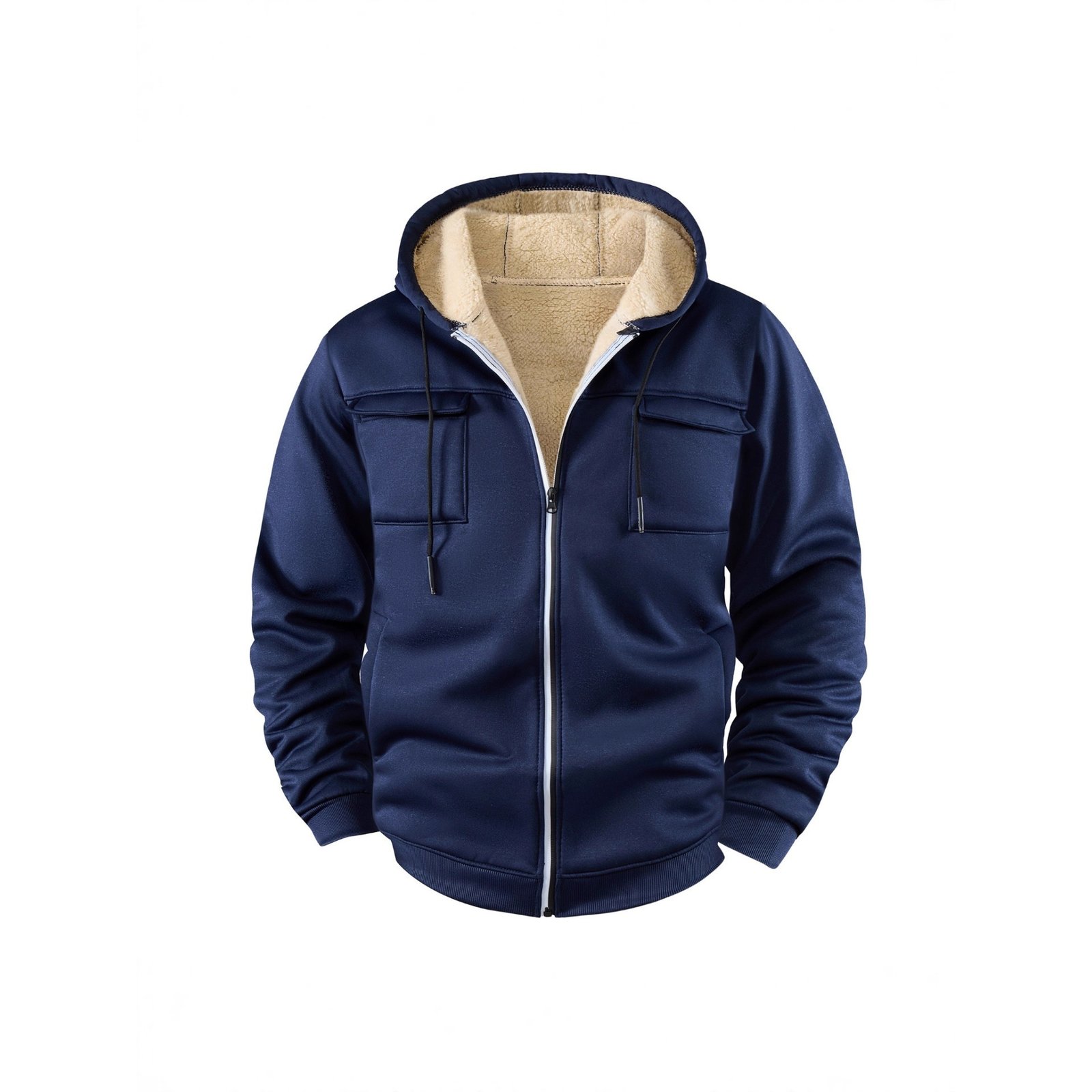 dedefea3-e7c3-4e52-bcd4-e3453b342dfa.jpg Sports Hooded Fleece-lined Jacket - Image 1