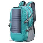 Solar Backpack Foldable Hiking Daypack With 5V Power Supply - Image 4