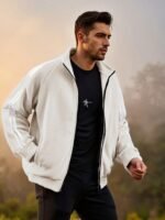 New Zipper Trend Versatile Men's Fleece Jacket - Image 6